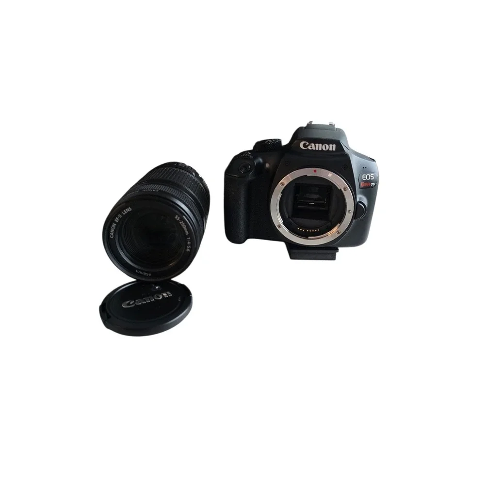 Canon EOS Rebel T6 DSLR Camera with EF-S 55-250mm IS Lens Tripod and Case Bundle